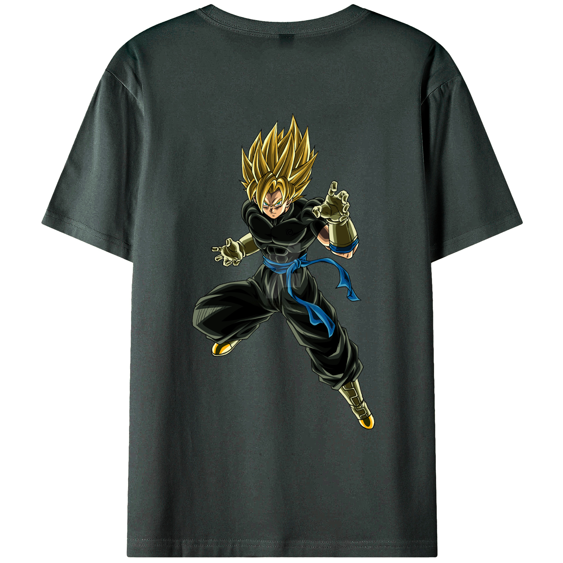 （画像用） ドラゴンボール ベジット DRAGON BALL Vegetto 綿100％ メンズ半袖Tシャツ（バックプリント） 通気性